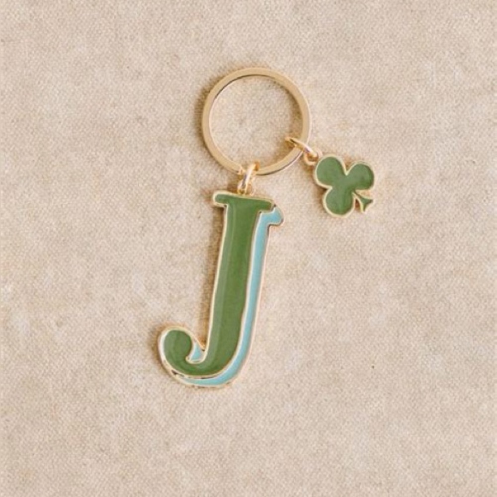 Petit Sézane Alphabet Key Ring - Letter J